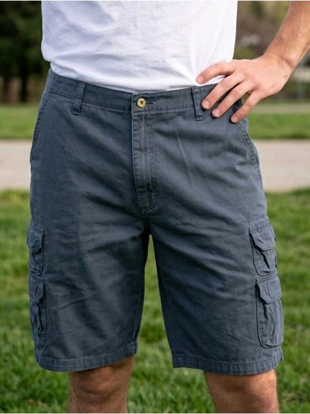 Wrangler Athentics Men's Cargo Shorts in Slate Gray #SHO10